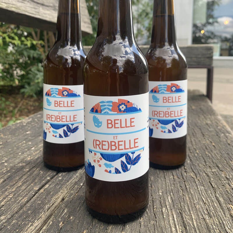 Idée cadeau Maman : bière personnalisée Belle et ReBelle