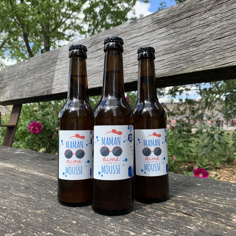 Biere personnalisee femme cadeau original maman cadeau femme Maman qui aime quand ça mousse