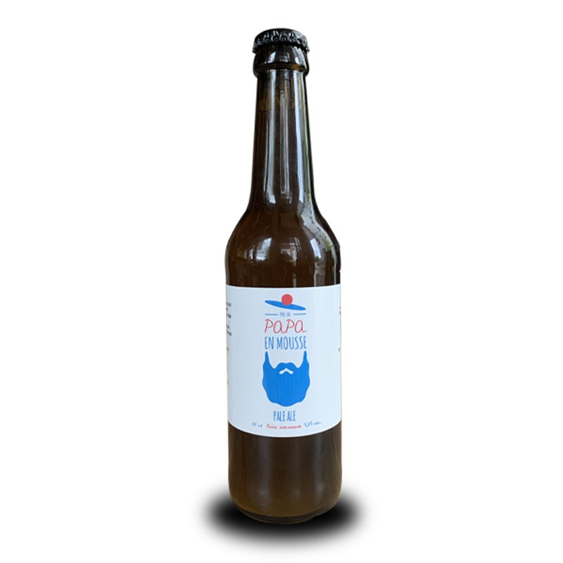 Etiquette personnalisée - Papa En Mousse Bière artisanale française