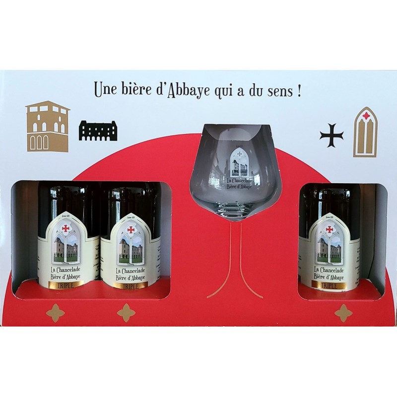coffret La Chancelade, bière artisanale française, triple