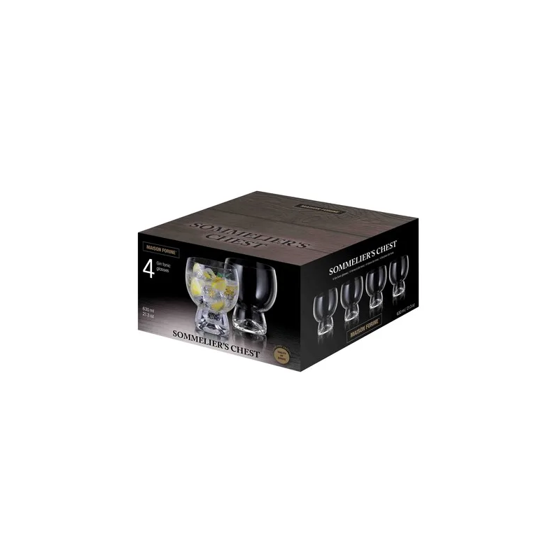 coffret cadeau verre a gin, coffret de 4 verres
