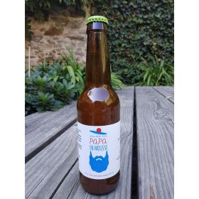Etiquette personnalisée - Papa En Mousse Bière artisanale française