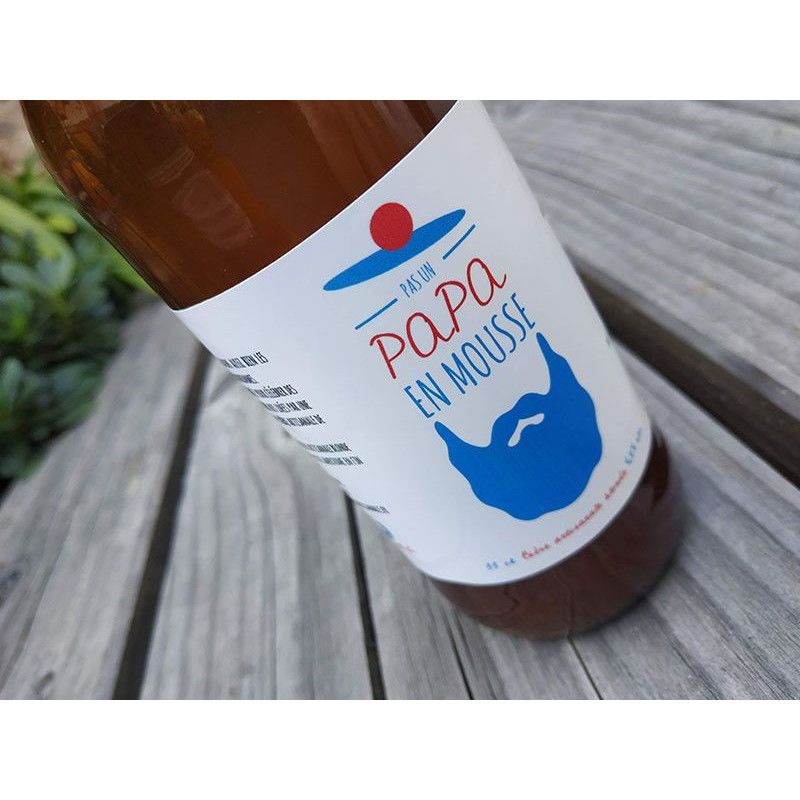 Etiquette personnalisée - Papa En Mousse Bière artisanale française