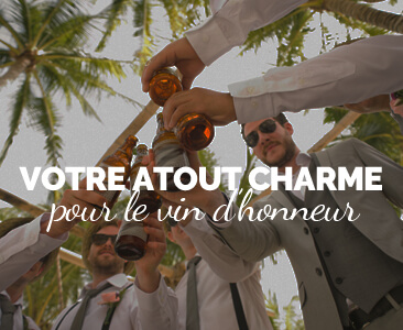 vin d'honneur bière à votre nom pour un mariage unique